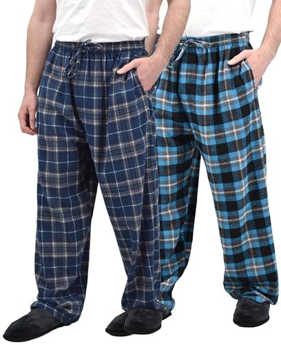 Image of Andrew Scott Men's Flannel Drawstring Pajama Pants | Plush Flannel Fleece | Pockets | Drawstring