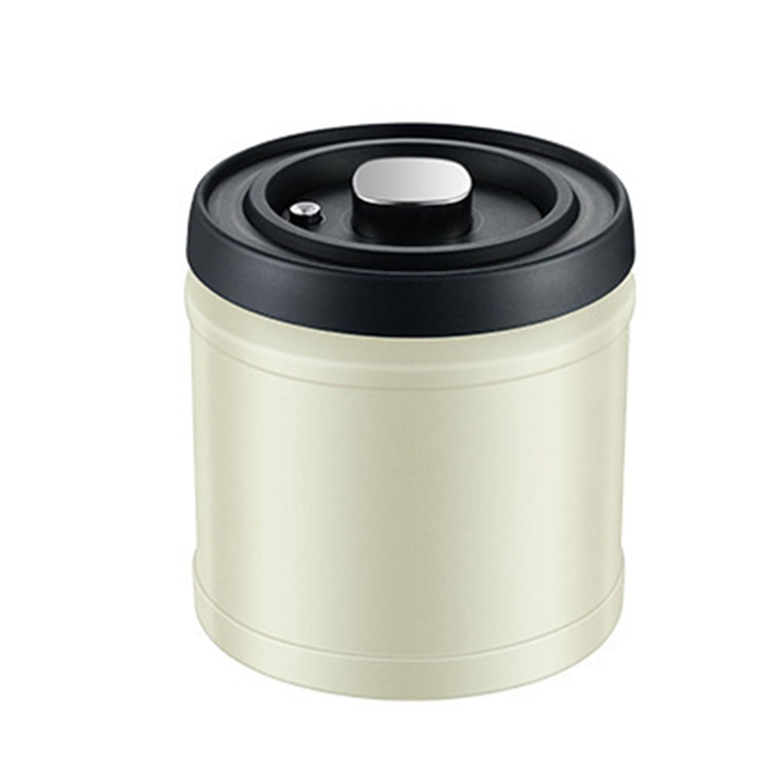 Hsioluted Airtight Coffee Container Stainless Steel Storage Canister Can Storage Sealed Kitchen Food Organizer Vacuum Beans Jar