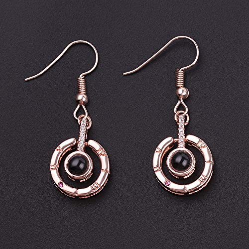 Rose Crystal Earrings for Women