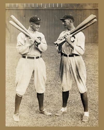 ClassicPix Photo Print 8x10: Ty Cobb, Detroit, And Joe Jackson, Cleveland, Standing Alongside...