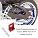 ECSiNG 2 Stück 15 Mm Lochdurchmesser Motorrad-Kettenspanner CNC-Spanner für Dirt-Motorrad-Motorräder 50 Cc 70 Cc 90 Cc 110 Cc 125 Cc Rot