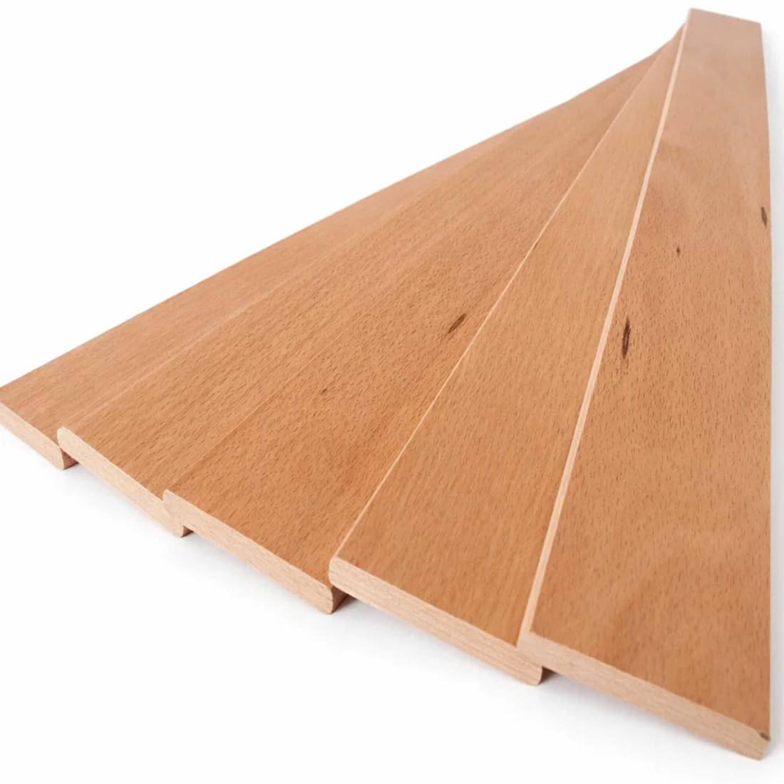SCM Créations Set di 5 doghe 80 cm (800 mm) larghezza 53 mm spessore 8 mm 7 pieghe, listello per letto click clac bz letto