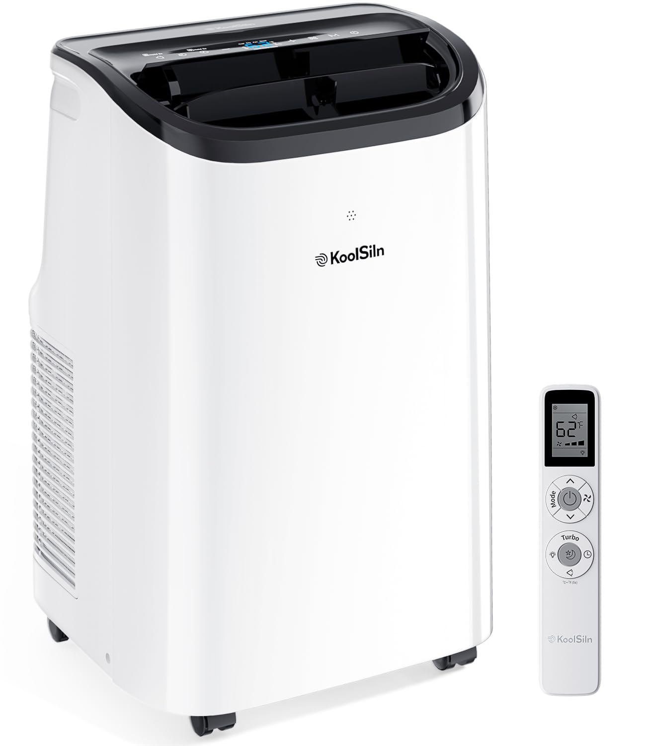 Photo 1 of 12,000 BTU Portable Air Conditioner Cools Up to 550 Sq.Ft, Auto-Evaporation Low Noise Portable AC Unit with Remote Control Fits for Large Room, Office, Garage, White