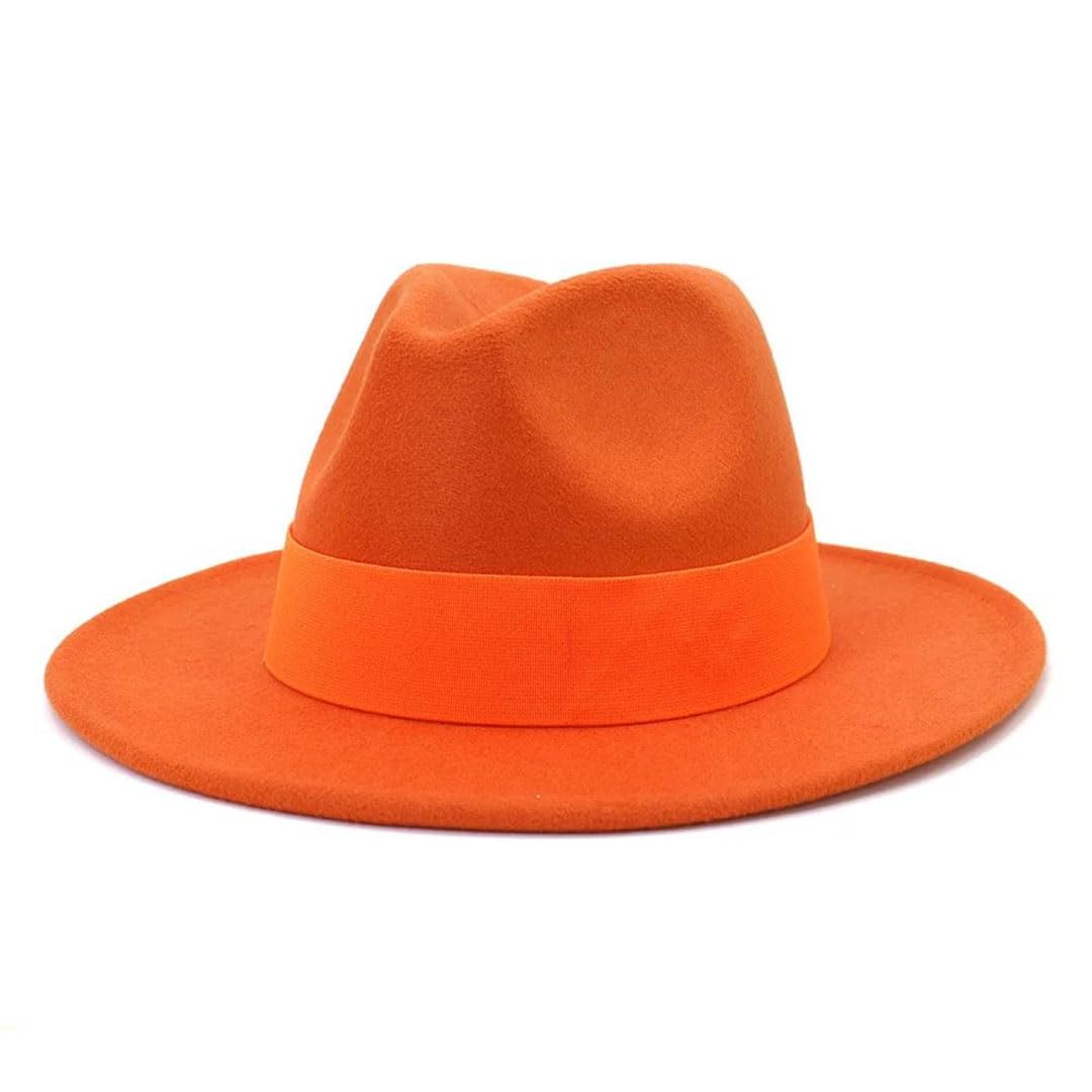 Cappello Fedora formale a tesa larga in feltro cappello di lana per festa di nozze cappello nastro Panama Sombrero Jazz Cap
