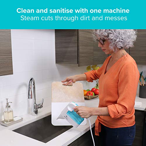 High Street TV NuSteam Handheld Steam Cleaning System 11 Piece Set, Clear