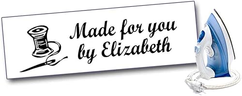 Miniatura 2 de 100 etiquetas para planchar con motivo, etiquetas para artesanos
