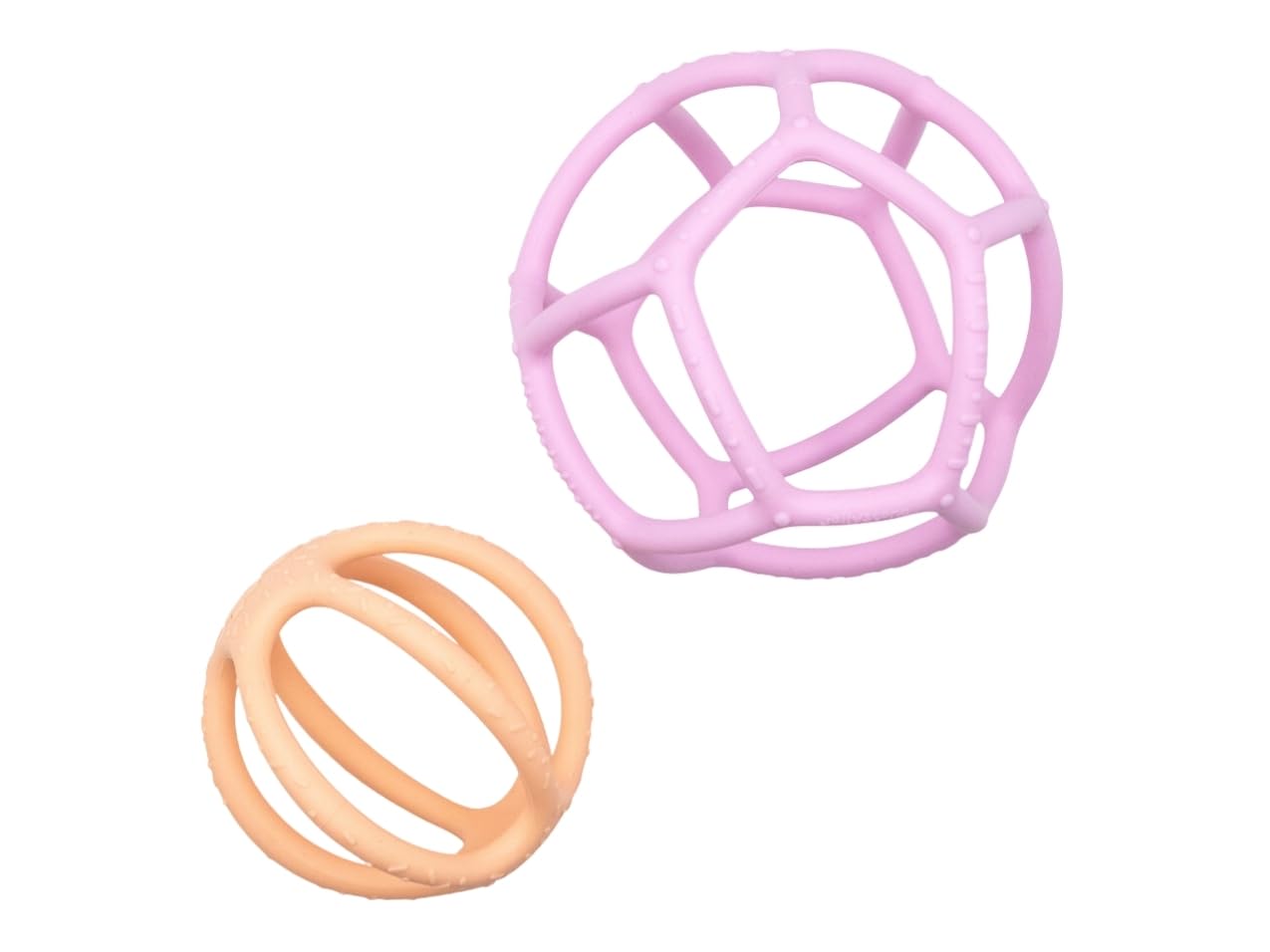 Jellystone Designs Sensory and Fidget Ball 2 Pack, Bubblegum/Peach (SB2BP)