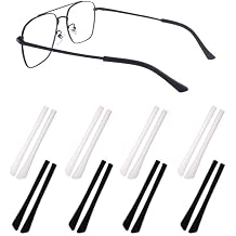 Eyeglass Temple End Tips Anti-Slip Soft Silicone Tube Holder Glasses Retainers Replacement Temple Tips for Flat