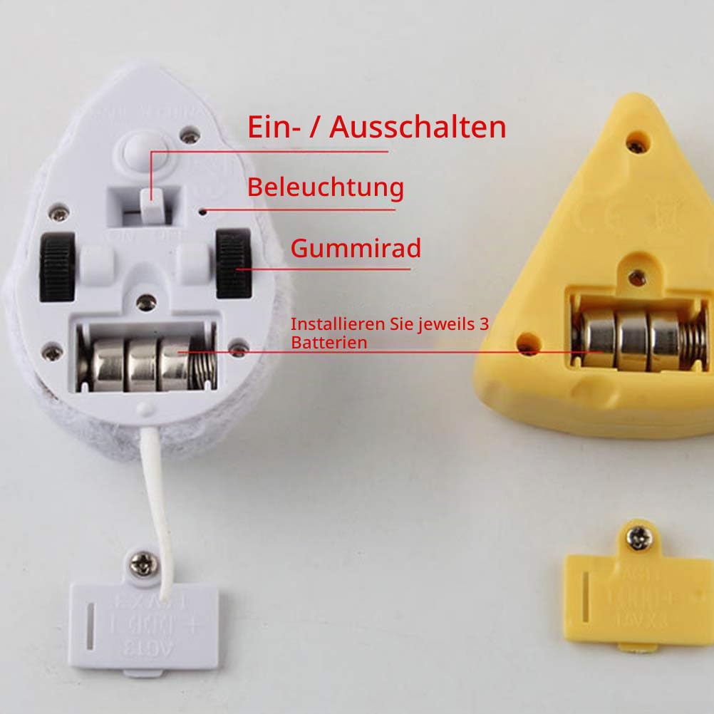 Maus mit Fernbedienung Katzen, Plüsch, elektrisch, mit Fernbedienung Käse, Katzenspielzeug