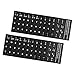 Almencla 2X Protecteur De Film De Garde D'autocollants De Clavier Espagnol Non Transparent pour PC
