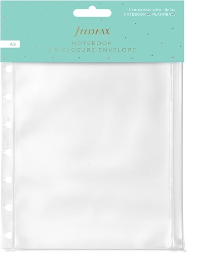 Filofax Refillable A5 Notebook - Zip Opening Envelope