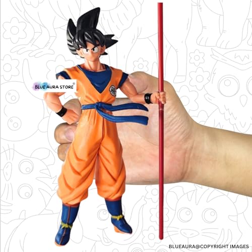 Image of Blue Aura Anime Action Figure Height-21cm Collectible Multicolor PVC | Go-k with Pole