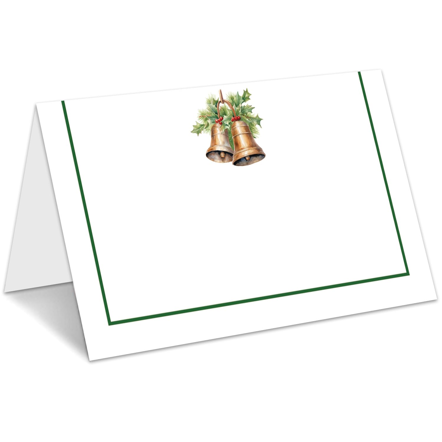 Weihnachtliche Tischkarten für den Tisch, Weihnachtsglocke, Zeltkarten, Dekoration für Brautpartys, Babypartys, Empfangsdekorationen, Winterurlaub-Platzkarten, 25 Stück