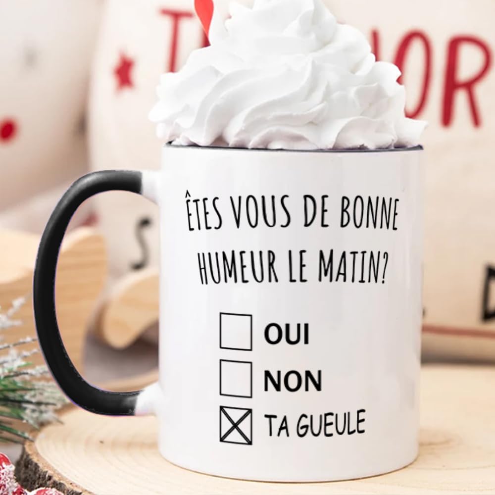 Mug Humour Quotedazur 'Frôler La Perfection' – Cadeau Départ Retraite Collègue Original