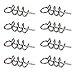 200pcs Soft Lure Bait Spring Twist Lock Outdoor Fishing Crank Hook Centering Pin for Soft Lure Bait Worm Crank