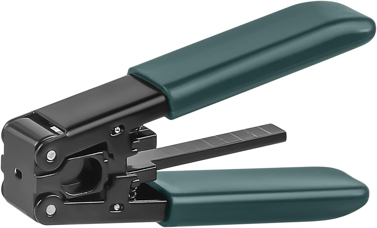 Corslet 1pc Fiber Optic Drop Cable Stripper for Indoor 3.1 mm x 2.0 mm FTTH Drop Cables,Stripping Plier for Rubber-insulated Optical Cable