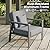 Premium Aluminum Patio Furniture Set 4 Piece,Outdoor Conversation Set with Wide Armrest,5" Thick Cushions, Olefin Fabric,Rustproof Metal Frame,Deep Seating Patio Sofa Set for Backyard,Deck,villa,Gray