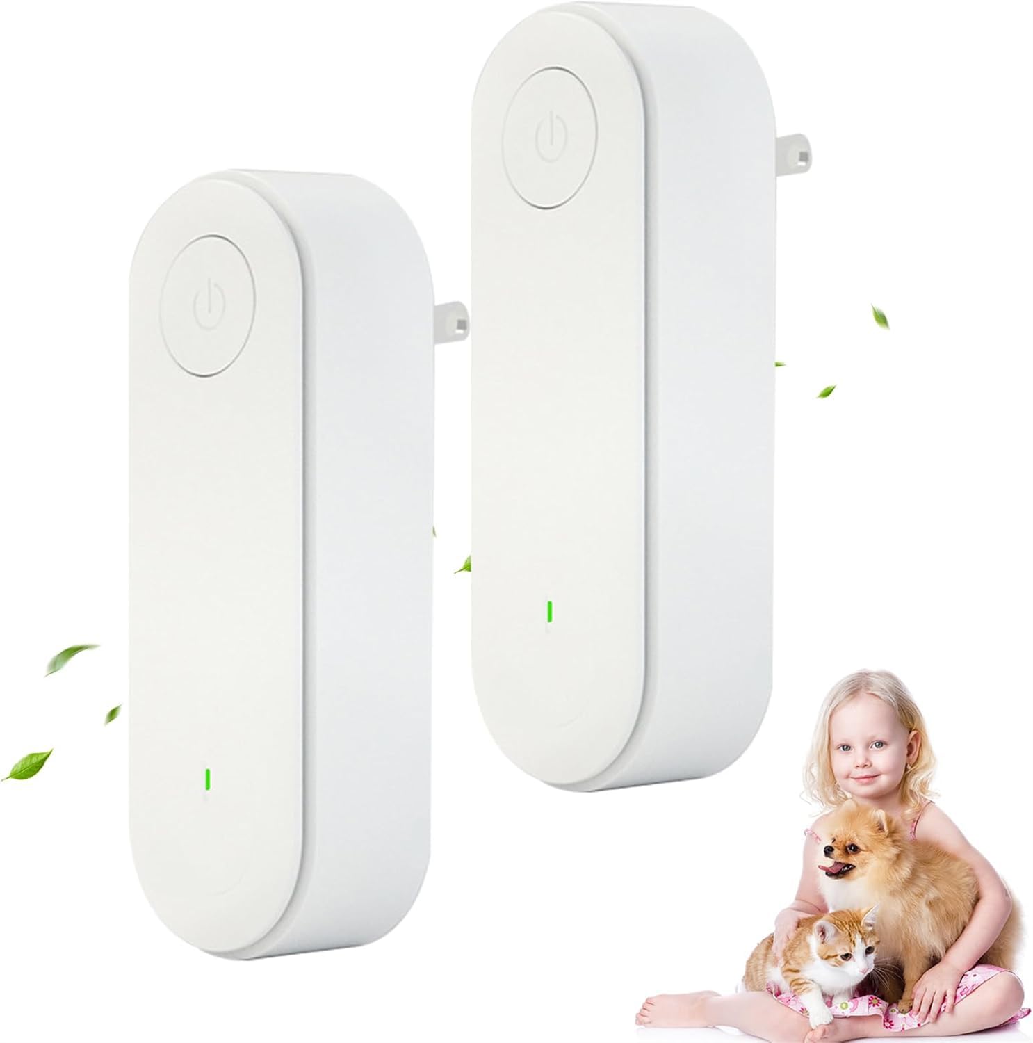 Purificateur D’air Ionique Clairu – Petit Format à Brancher, Sans Filtre, Silencieux (blanc)