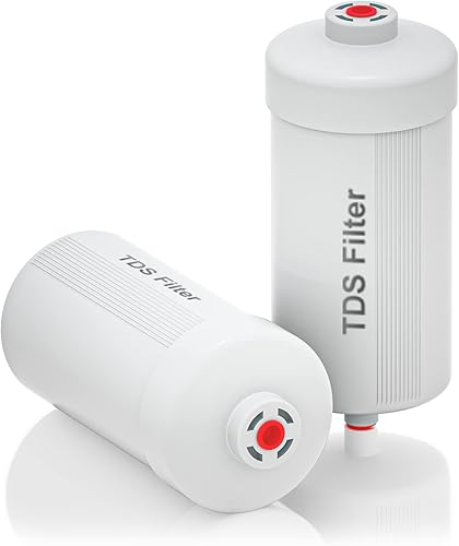 Purewell Paquete de 2 elementos de filtro TDS filtros de repuesto para elementos de filtro PD-2 TDS elementos de filtro adicionales para elementos
