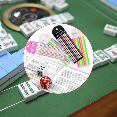 4 Pack Marcadores Adhesivos Transparentes para Mahjong miniatura 7