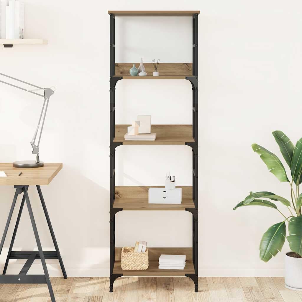 Generisch Bücherregal Artisan-Eiche 50x33x153 cm Holzwerkstoff,Möbel,Regalsysteme,Bücherregale Bücherschränke-857469