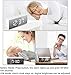 JSTH Digital Alarm Clock, Bedside Clocks with Snooze Time Temperature Mirror Surface Function LED Clock for Office USB Powered & Battery Backup Powered(White)