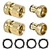 Hywean 2 Ensembles de Raccord Tuyau d'Arrosage Laiton 19 mm, Adaptateur Robinet Tuyau Arrosage pour Jardin, Cuisine, Extérieur