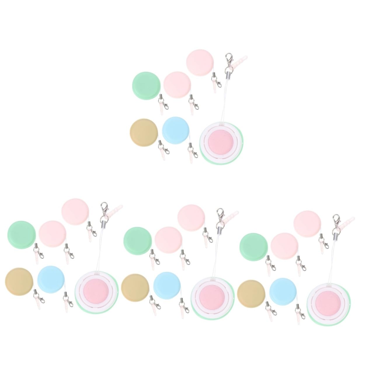 Piezas Limpiaparabrisas Limpiar La Pantalla Del Teléfono Móvil Limpiador De Pantalla Toallitas Para Cristales De Ojos Anteojos Macaron Pp+silicona Lente Paño De Pantalla