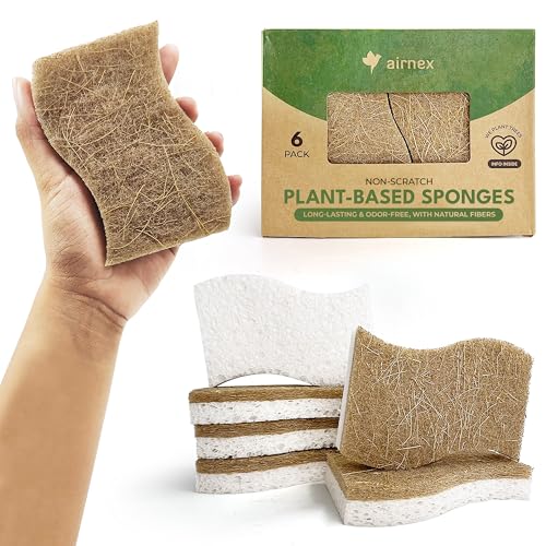 Biodegradable Natural Kitchen Sponge (6 Pack)