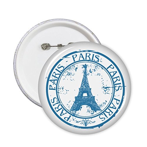 Badge Tour Eiffel Paris bouton rond pour customiser facilement un vêtement uni 5Pcs L