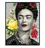 Frida Kahlo Dictionary Art Print - Vintage Upcycled Wall Art Poster - Modern Chic Home Decor for Bedroom, Bathroom, Living Room, Office - Gift for Women - 8x10 Photo Unframed