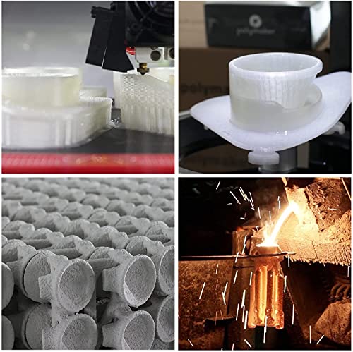 Image of Polymaker PolyCast Filament 1.75mm for Investment Casting 0.75kg, 3D Printing Filament for Lost Wax Investment Casting, Similar to Wax Filament for Metal Casting Plaster Cleanly Burn Out