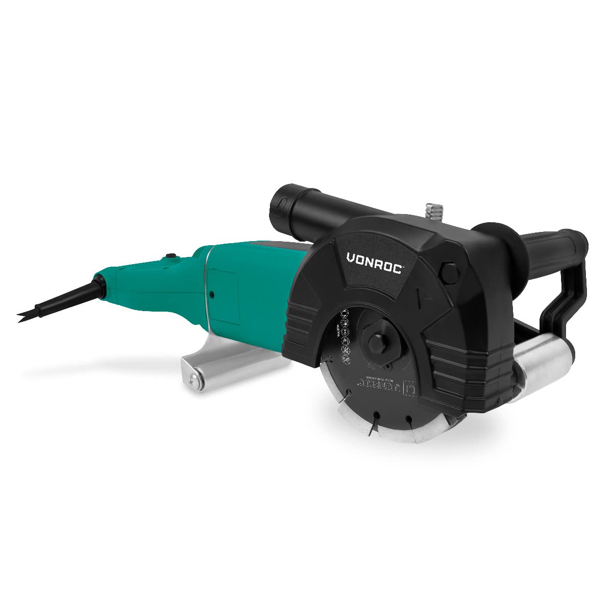 VONROC PRO Rozadora de paredes - 2400W -150MM - Cuchilla 3 en 1 - Incl. Adaptador para aspiradora