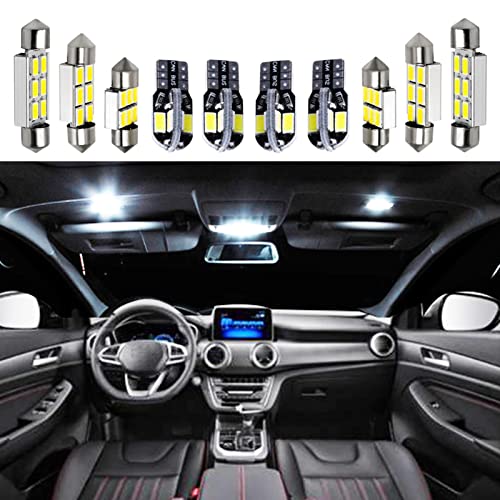 13x Kit de Bombillas de luz LED Interiores Blancas Canbus, para Audi Q5 2009 2010 2011 2012, Accesorios, Mapa, Domo, Paso, lámpara de luz para matrícula