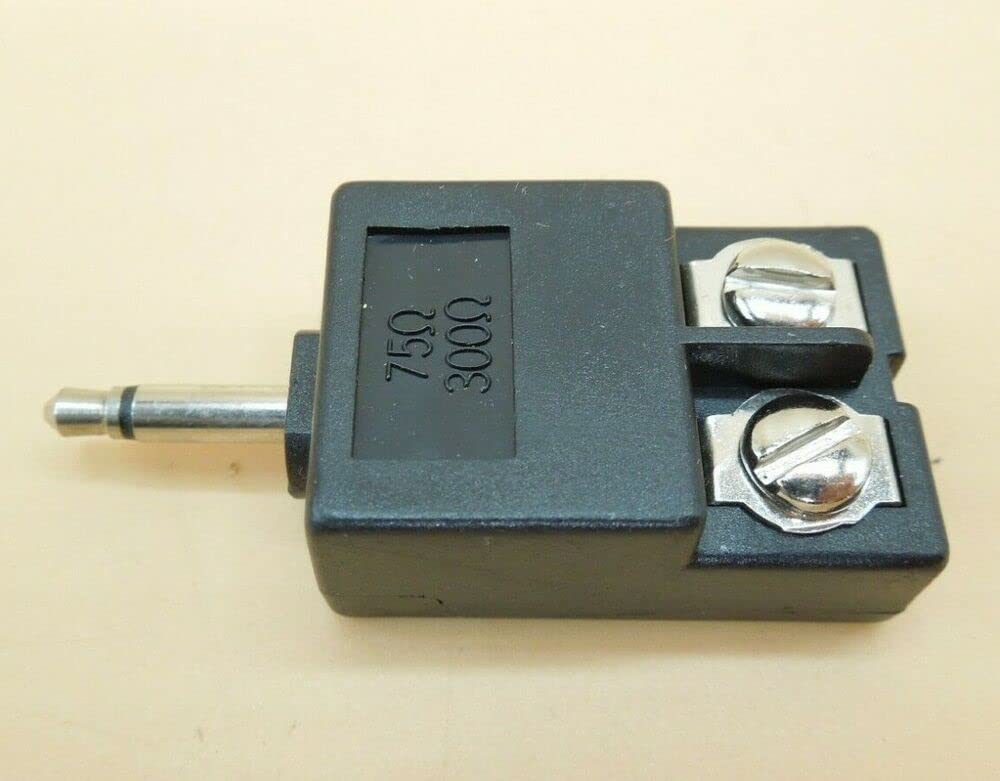 3.5mm Balun Plug to Screw Terminal 75-300 Ohm Matching Transformer (Qty 1)