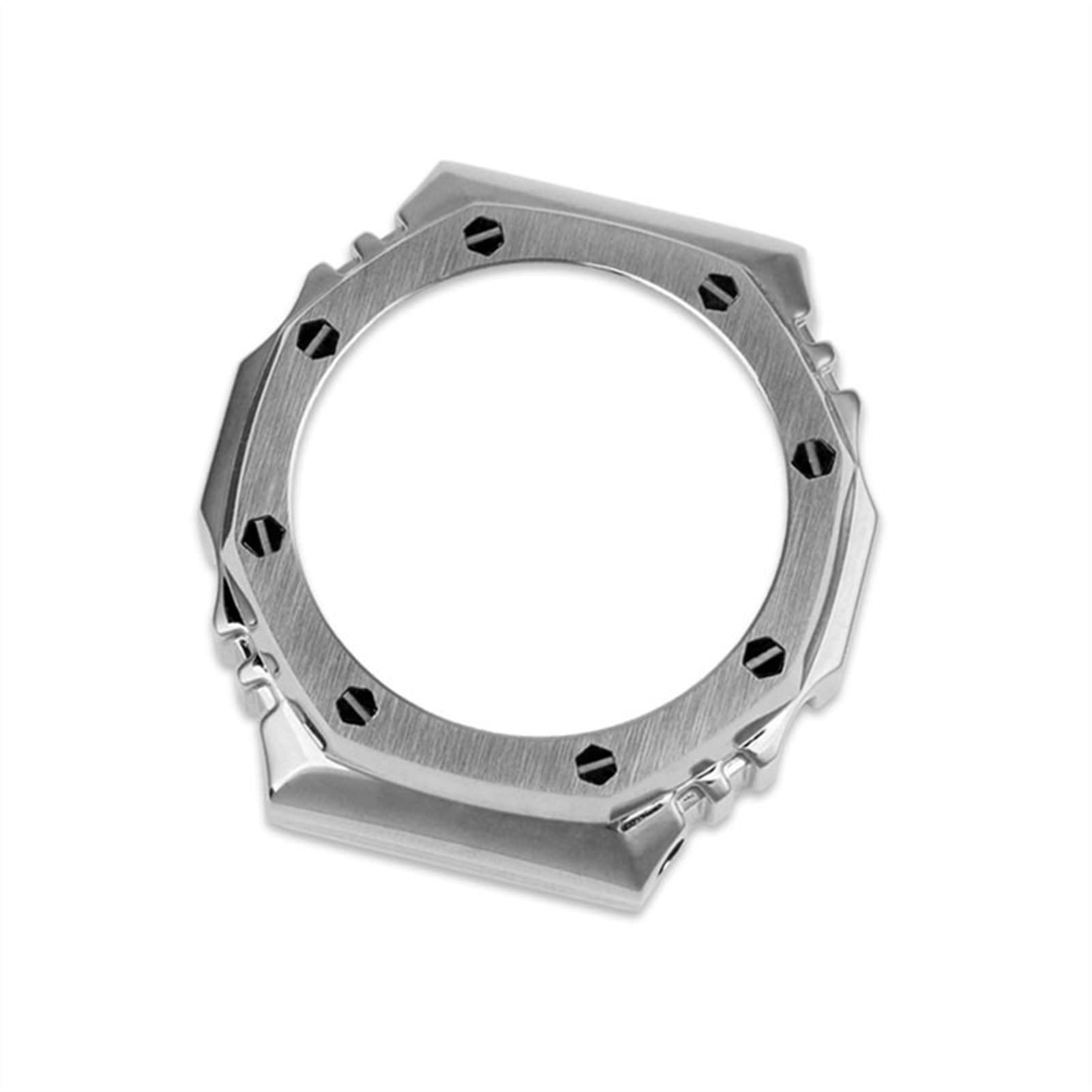 HSSON AP Metal Case Bezel for Casio G Shock GA2100 Watchband Rubber Strap for G-Shock GA2110 GA-2100