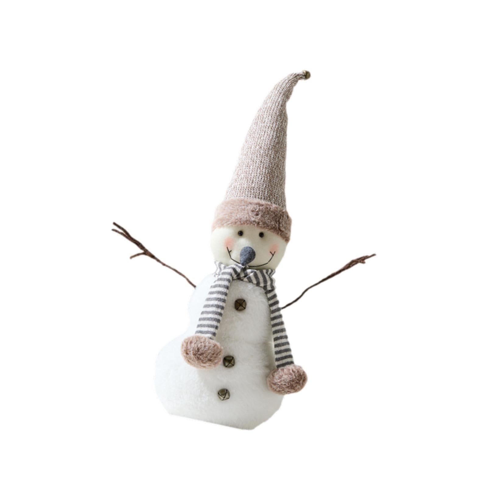 Adorno de Navideño, Adorno de Escritorio, Decoración Navideña con Bufanda, Sombrero, para Dormitorio, Fi, 60cmx25cmx14cm