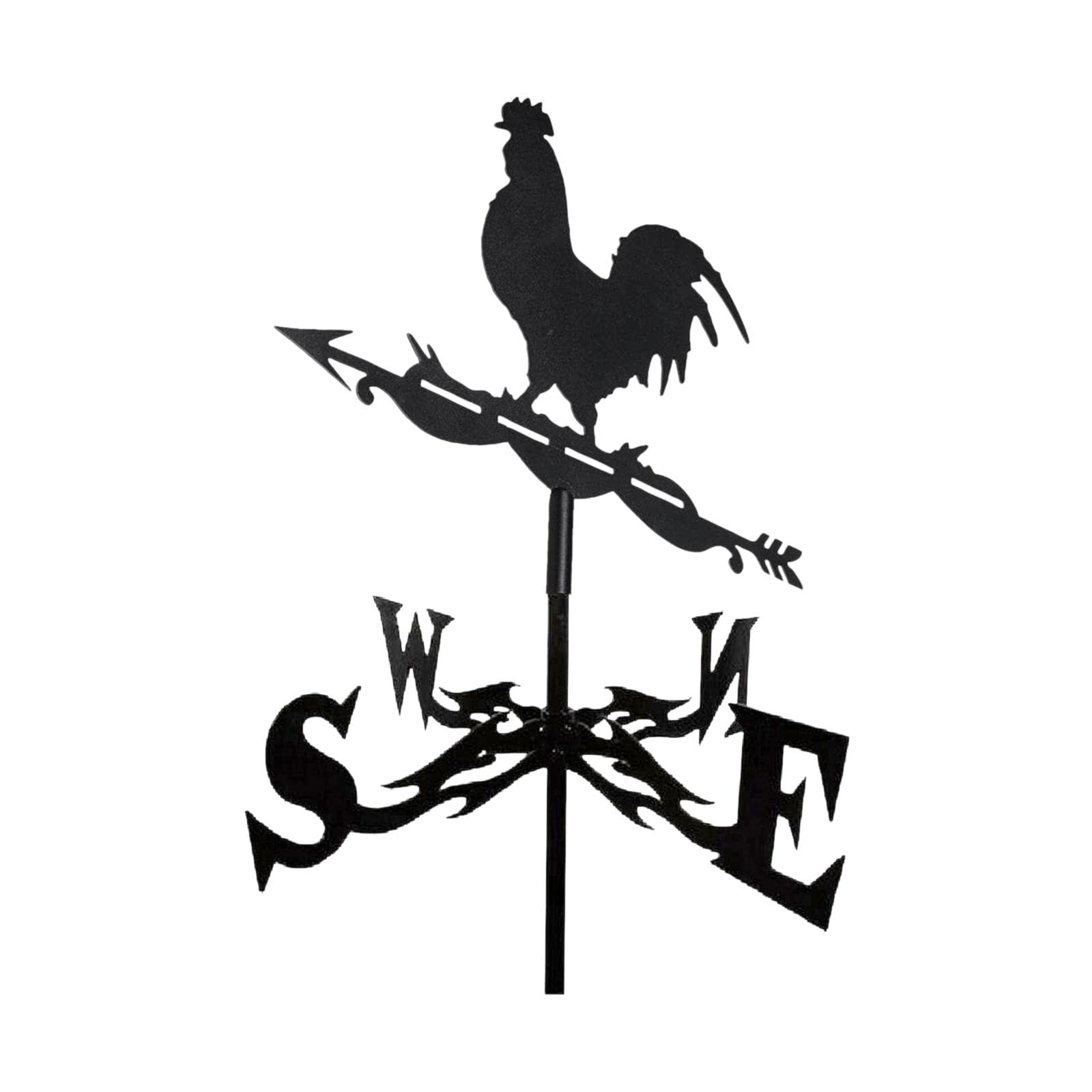Retro Metal Weathervane Weather Vane Wind Direction Indicator Rooster