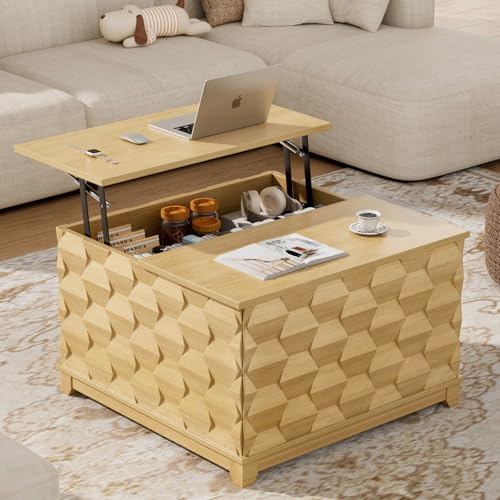 BROTTAR Lift Top Coffee Table, 31.5'' Square Coffee Table with
