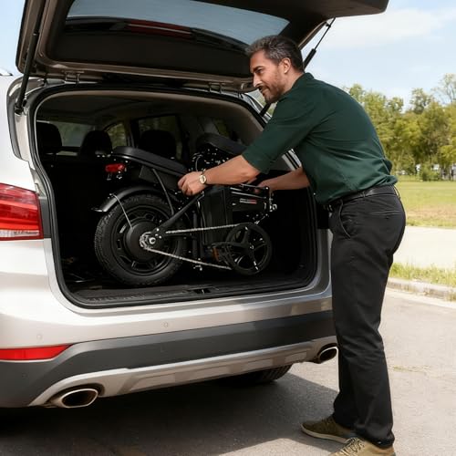 Image of LuckRoll Foldable Electric Bike for Adults - 2000W /1000W, 40 /28MPH, 52V 25Ah, 48V 15Ah,60-80mi Range, Removable Battery, UL2849 Certified Commuter E-Bike