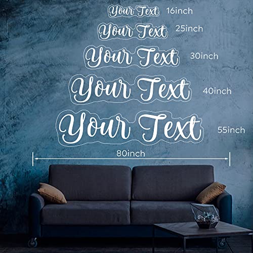 Image of Custom Neon Signs for Wall Decor, Personalized Led Neon Light Sign Customizable, Neon Name Sign Personalized for Bedroom Bar Wedding Wall Decorations Business Logo Birthday Party Gift