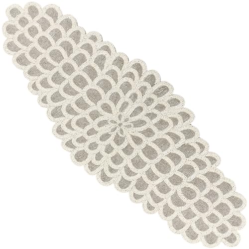 CLEENTABLE Beaded Table Runners 36 Inches, Hand Beaded...
