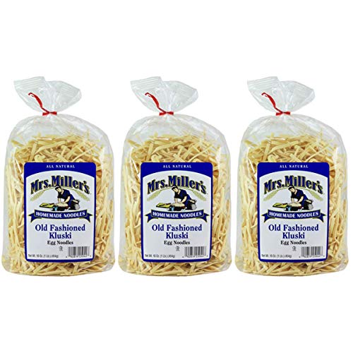 Mrs Miller Kluski Noodles, 16-Ounce Bags (Pack of 3)