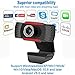immagine 3Soyerras Webcam per pc con Microfono Stereo/pc Camera con Microfono USB/per Video Chat e Registrazione Compatibile con Windows Mac e Android/Webcam 1080P Full HD