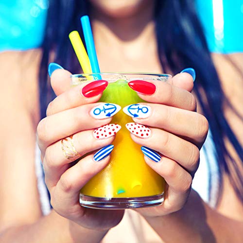 StillCool Nail Art Pen Painting Design Tools Kit Set Drawing Dotting for UV Gel Polish Assorted Colour (6 Random Color)