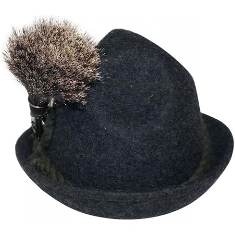 Gamsbart mit Hülse ohne Trachten-Hut Trachtenhut Jagd Echthaar Gemse Gams Gämse Hutschmuck Trophäe Hutanstecker echtes Tierhaar, Mehrfarbig, 16-17cm Cover