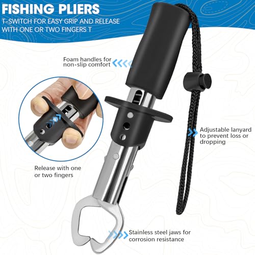 THKFISH Kit de Pesca 7 Piezas con Mochila, Alicates, Balanza Digital y Herramientas para Remover Anzuelos miniatura 5