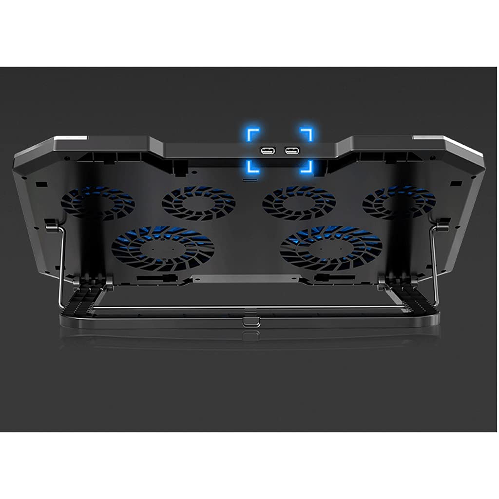 Pannello a rete in acciaio con ventola a LED, controllo della velocità regolabile da 10 a 17 pollici, pad di raffreddamento per computer portatile, Game Master