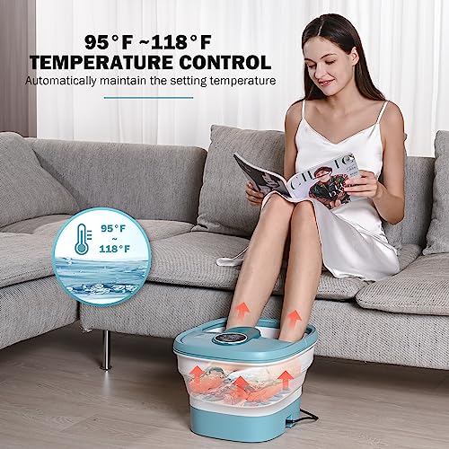 Knqze WYC-16P Collapsible Foot Spa Electric Rotary Foot Massager Bath thumb #3