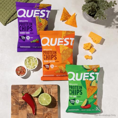 Image of Quest Nutrition Nacho Cheese Tortilla Style Protein Chips, 12 Count
